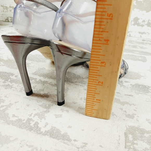 NEW Stuart Weitzman Starla 80 Leather Silver Sandals I251 - Picture 8 of 12